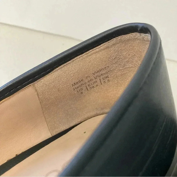 Aldo women's black leather point toe‎ slip on flats size 8 - Picture 8 of 16